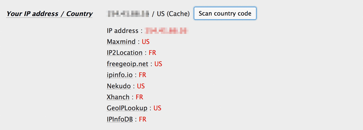 Strange country code