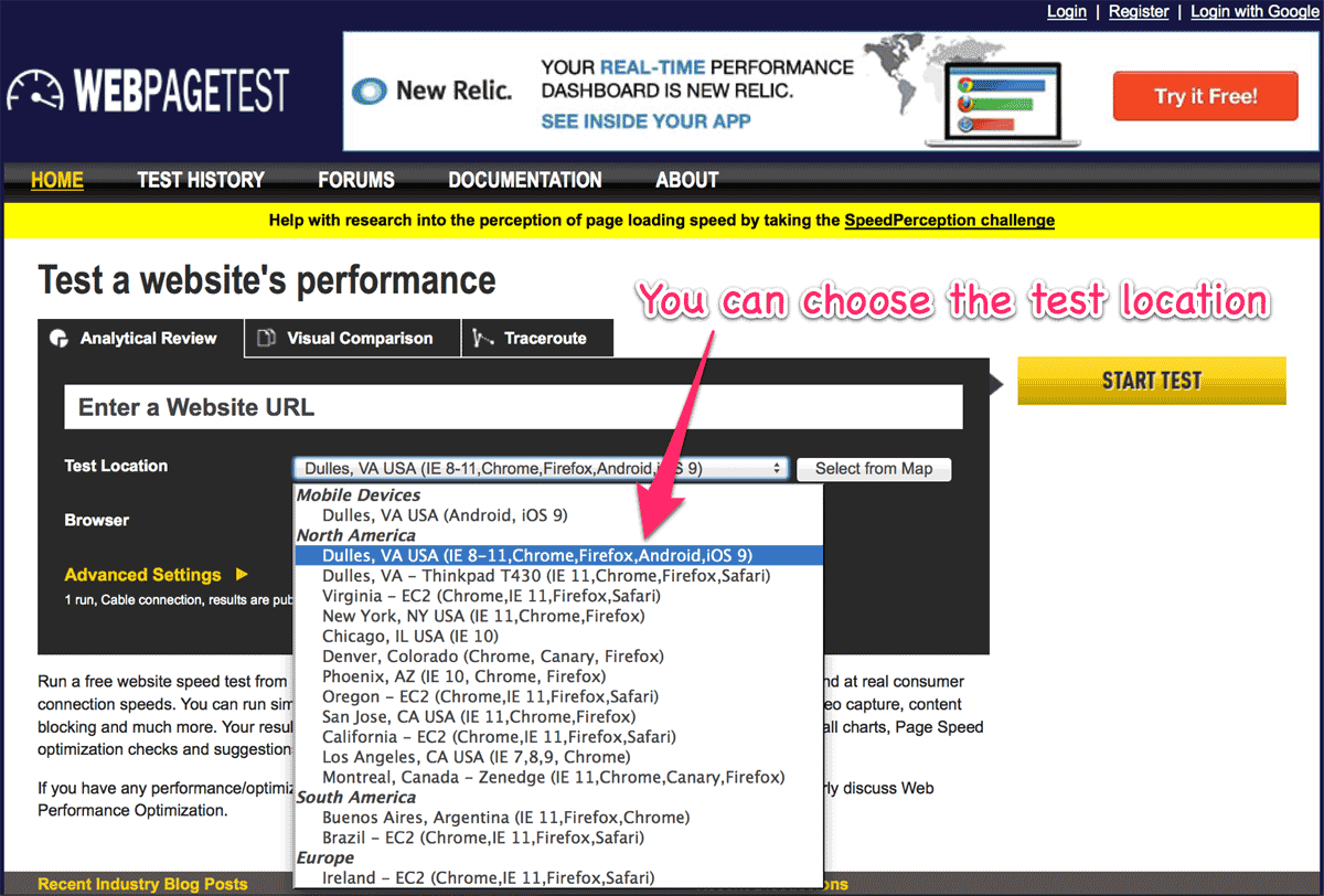 WebPageTest