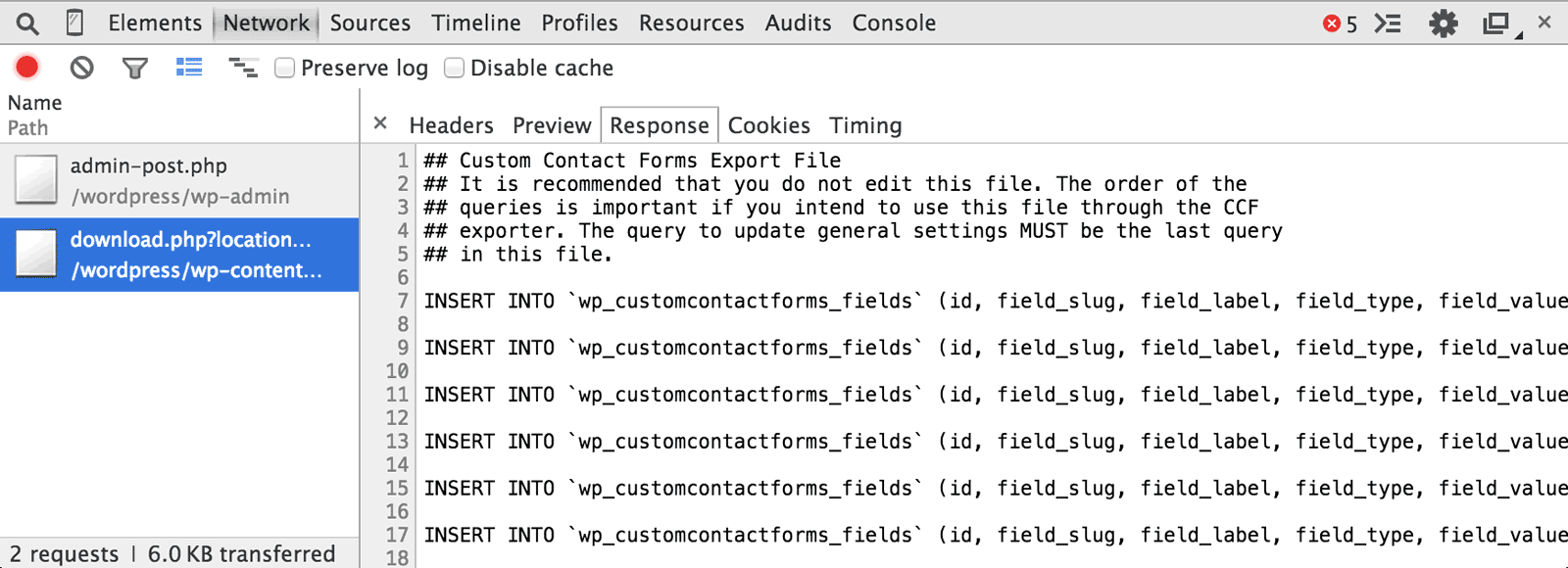 Vulnerability of Custom Contact Form